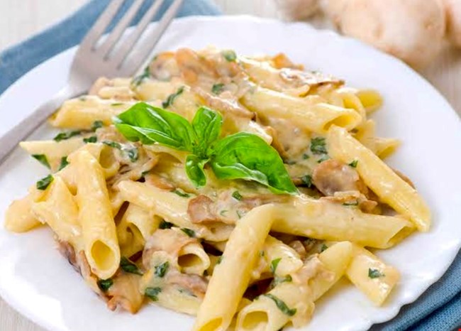 Kremalı Mantar Soslu Penne
